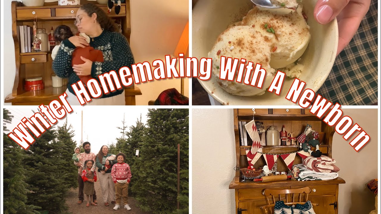 Winter Homemaking With A Newborn / Low income family of 6 on a budget 
