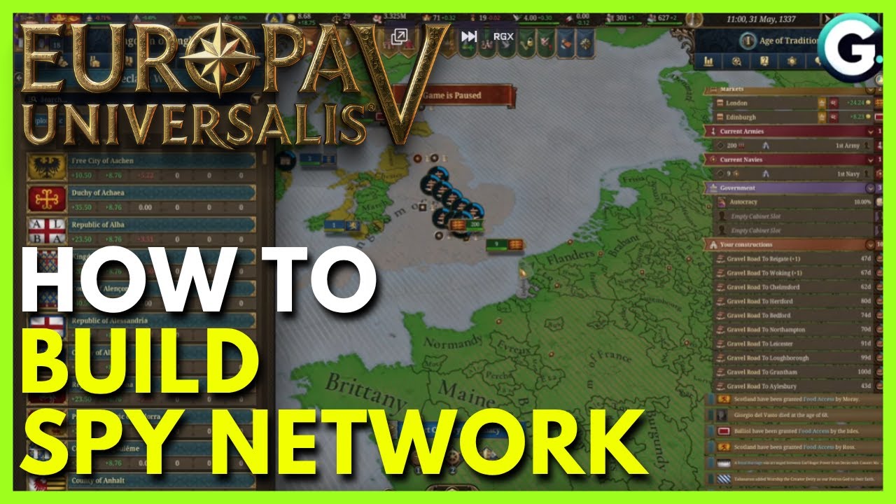 Как построить шпионскую сеть в Europa Universalis 5 (полное руководство)