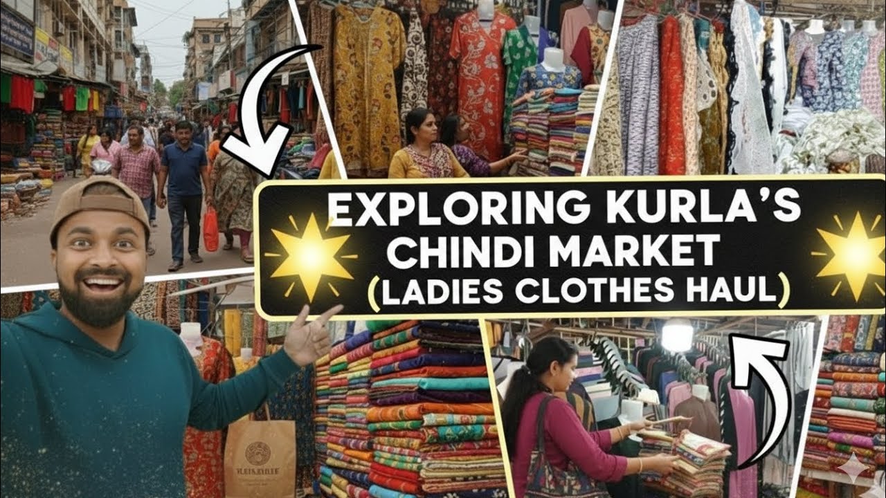 Exploring Kurla's Chindi Market (Ladies Clothes Haul)😱 #budgetshopping #wholesalemarket #trendingnow