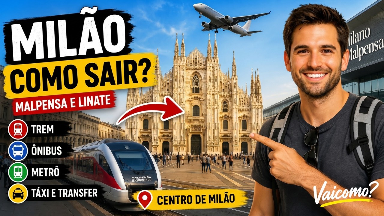 Como Sair dos Aeroportos de MILÃO (SEM ESTRESSE) | Guia Completo 2025