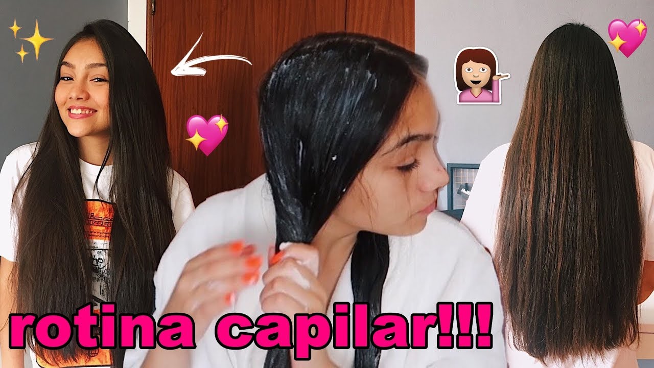 MINHA ROTINA DE CUIDADOS COM O CABELO + PROGRESSIVA CASEIRA!!!✨ | Lah Rios