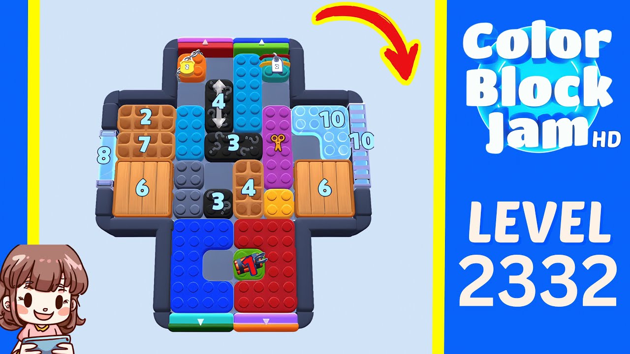 Color Block Jam Level 1423 (2332) Solution Walkthrough