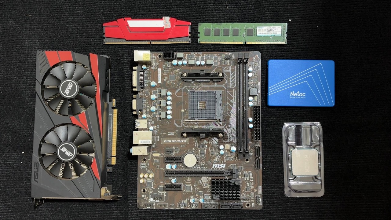Бюджетная игровая сборка ПК на базе Ryzen 5 1400 + GTX 1050TI
