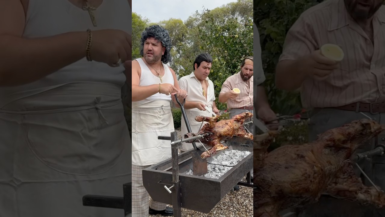 Easter lamb spit