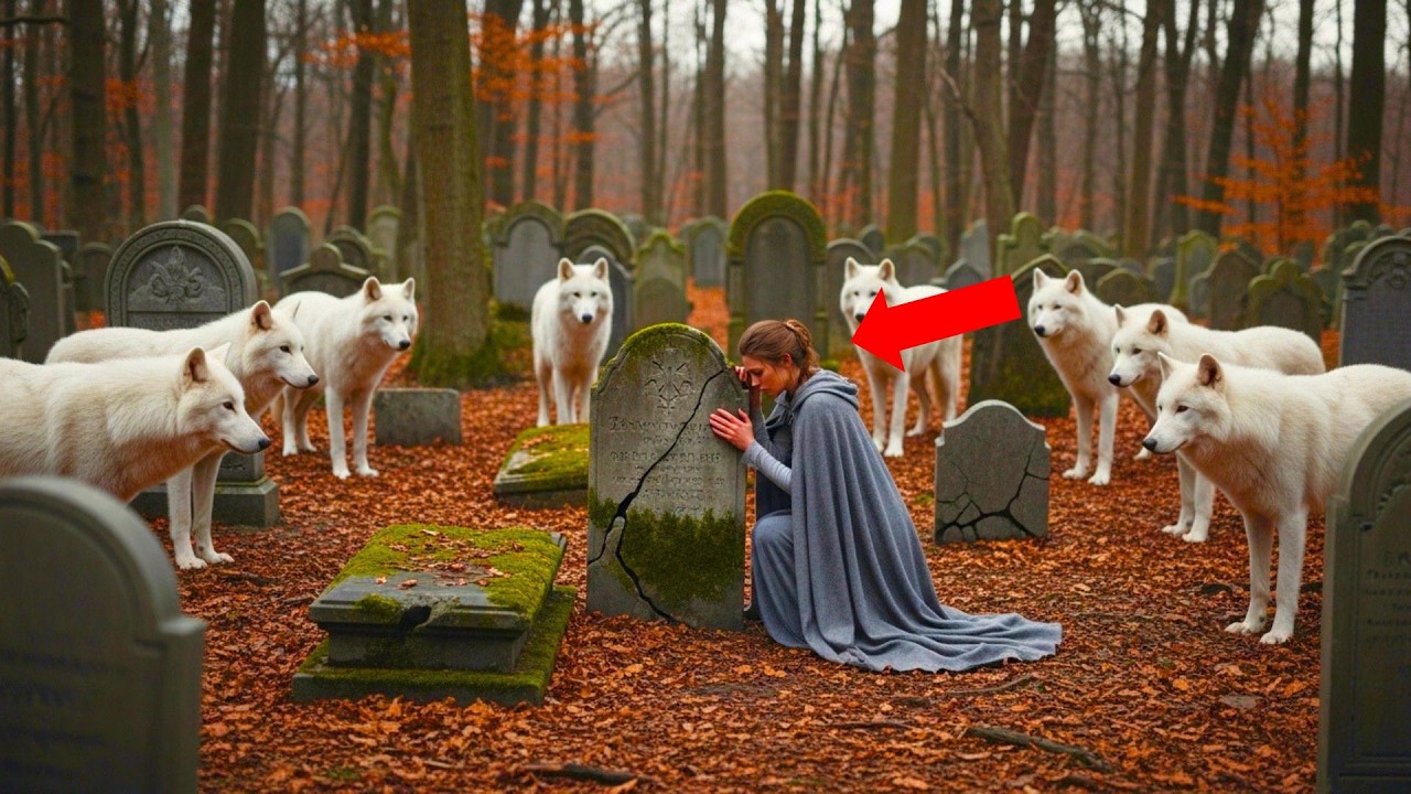 L’Oméga trouva 20 loups blancs encerclant la tombe de son père – L’un