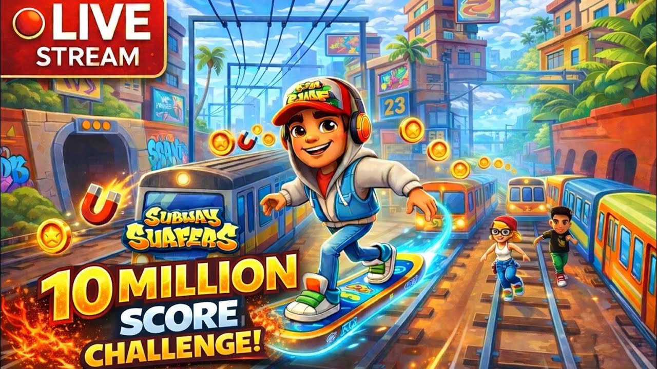 Subway Surfers Live: Chasing 50M High Score

#subwaysurfers

#livestream

#shorts