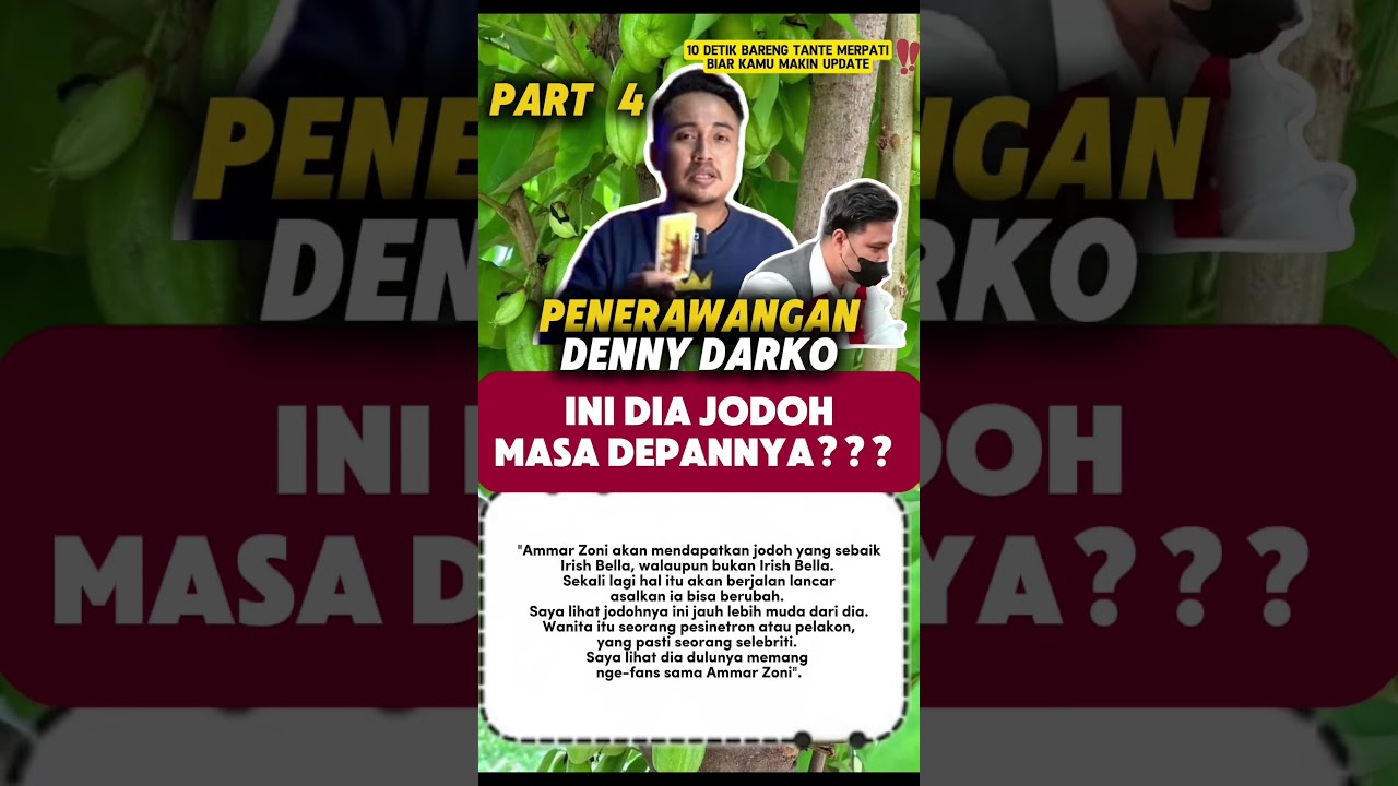 Penerawangan Denny Darko Part 4 : Ini dia jodoh masa Depan Ammar Zoni???