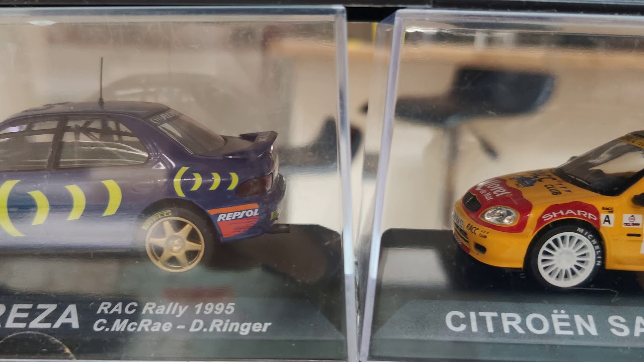 Model rally car collection