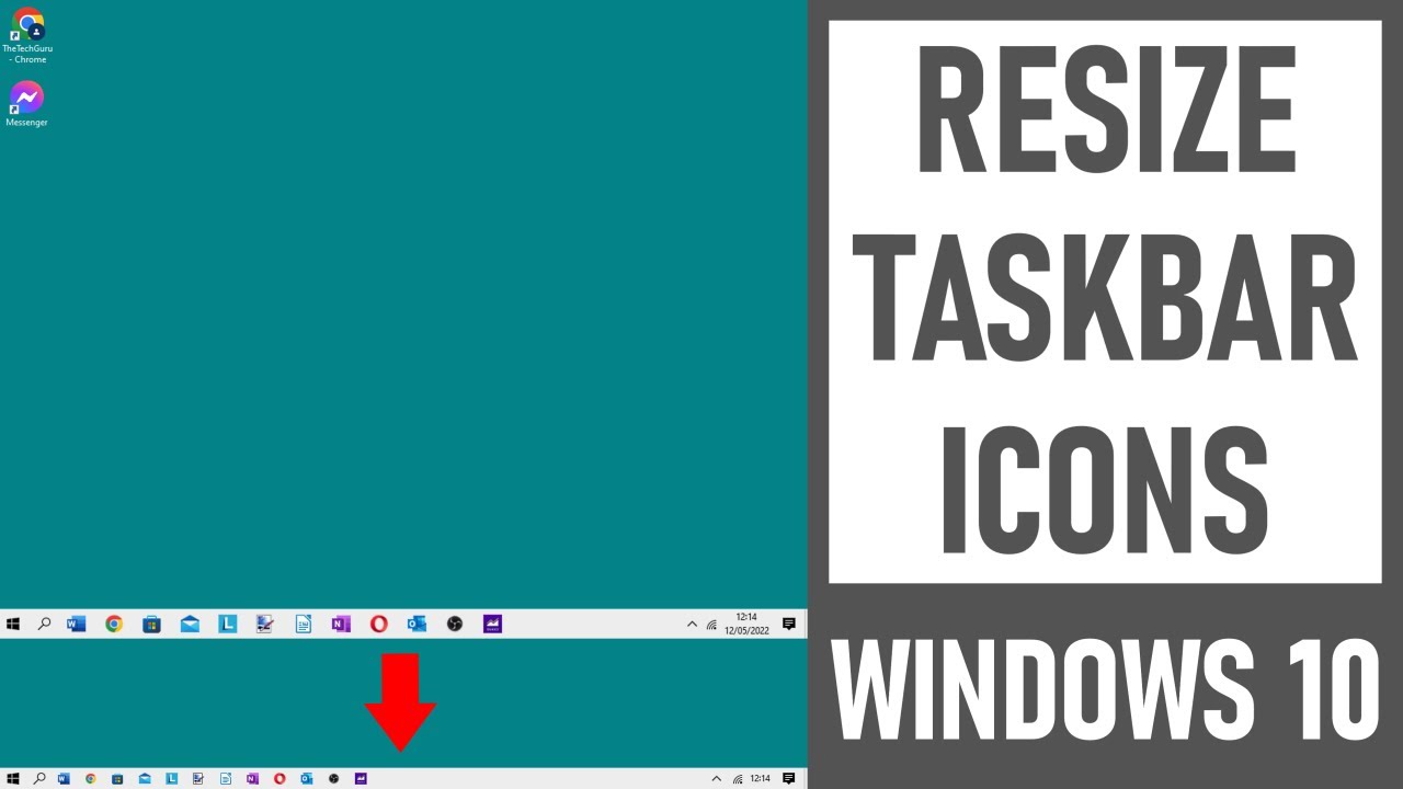Изменение размера значков панели задач в Windows 10 | Как изменить размер значков панели задач в ...