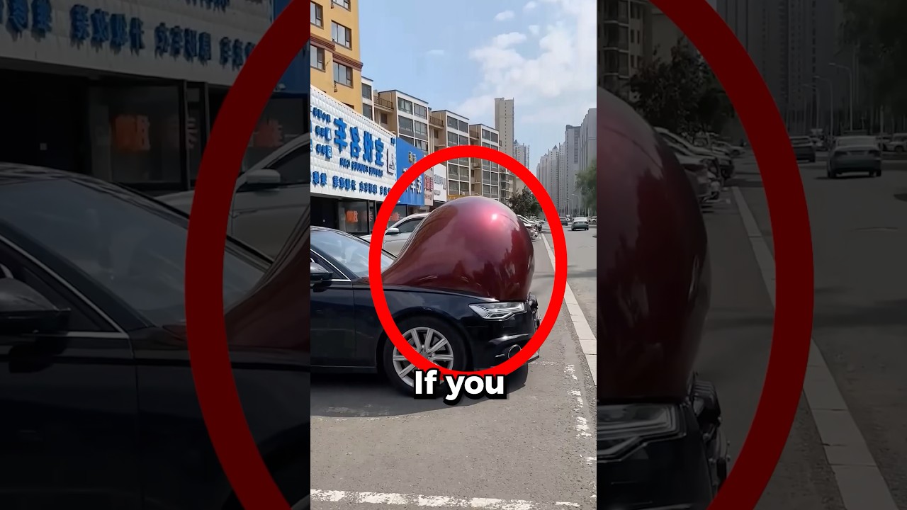 Никогда не лопать этот пузырь на машине 😱