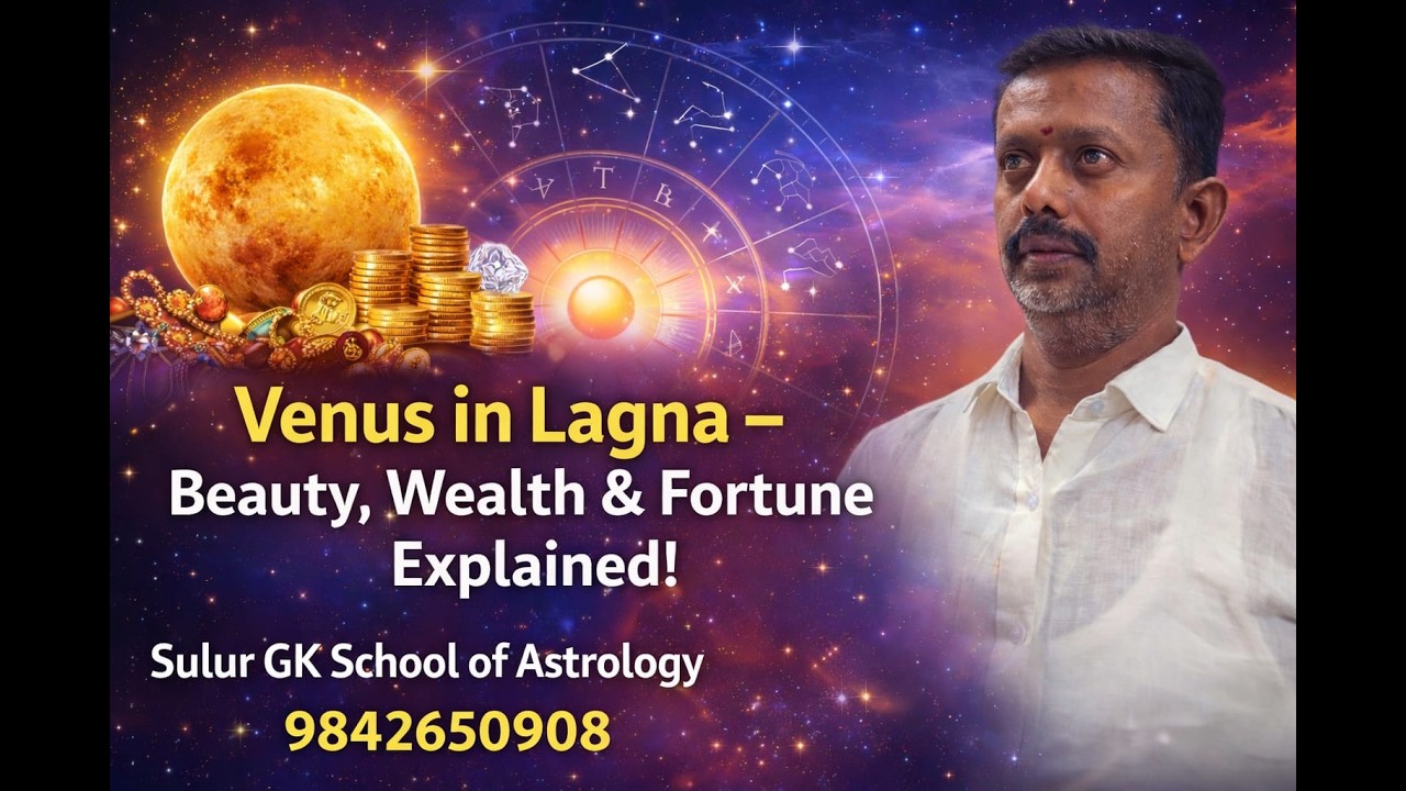 #Venus in Lagna# Beauty,Wealth&Fortune# Sulur GK Astro