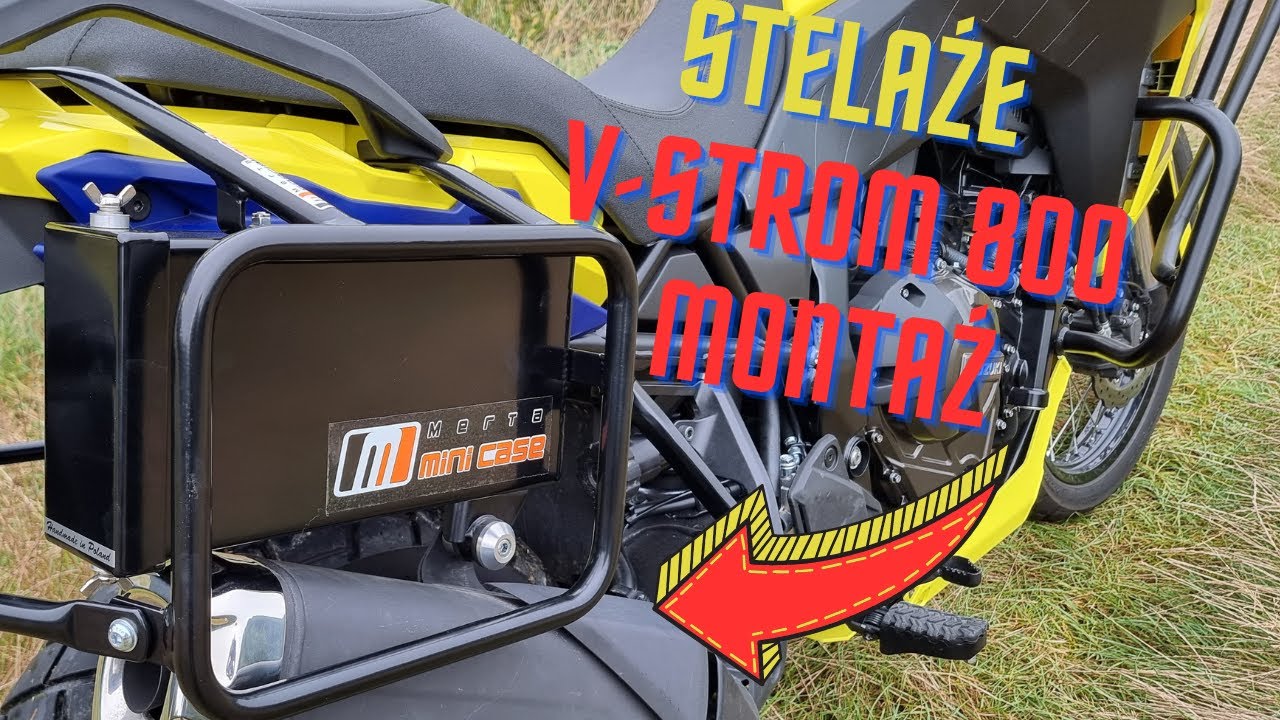 SUZUKI V-STROM 800 DE Stelaż kufrów bocznych instrukcja montażu.
