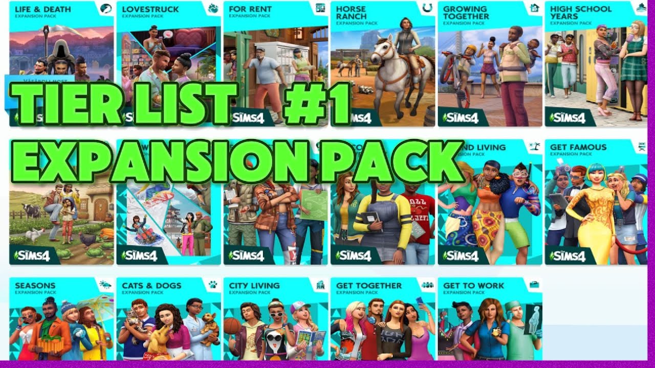 EXPANSION PACK LISTÁM 🩵 | The Sims 4 Tier List #1 (PC, magyar)