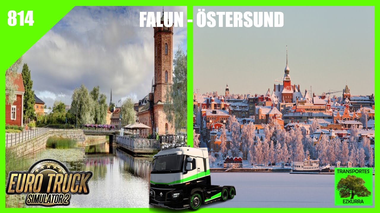 #814 | Ruta desde Falun a Ostersund en ETS2 con Wayavera 🚛🚛