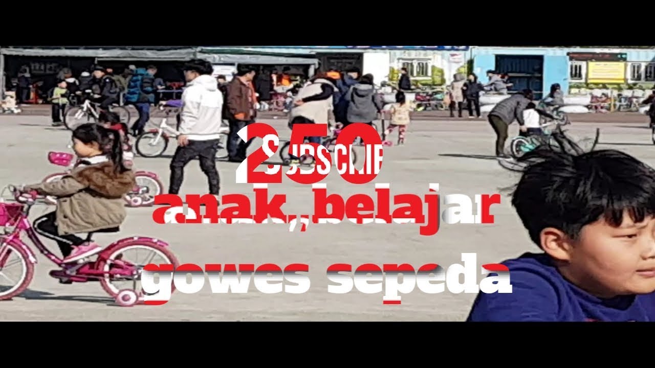 250 ANAK ANAK BELAJAR GOWES SEPEDA