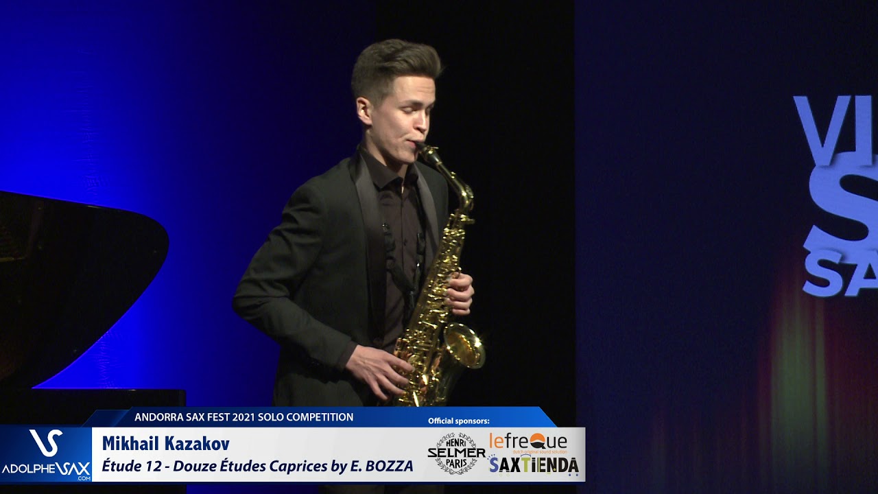 Mikhail Kazakov plays Étude 12   Douze Études Caprices by Eugène BOZZA