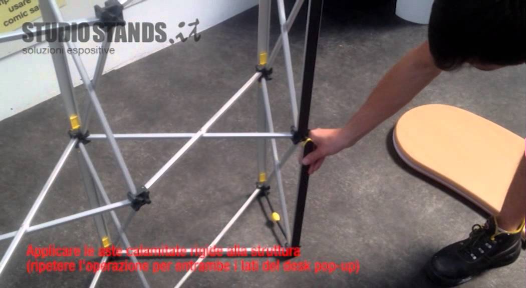 Banchetto promozionale - Desk pop-up (versione top betulla)