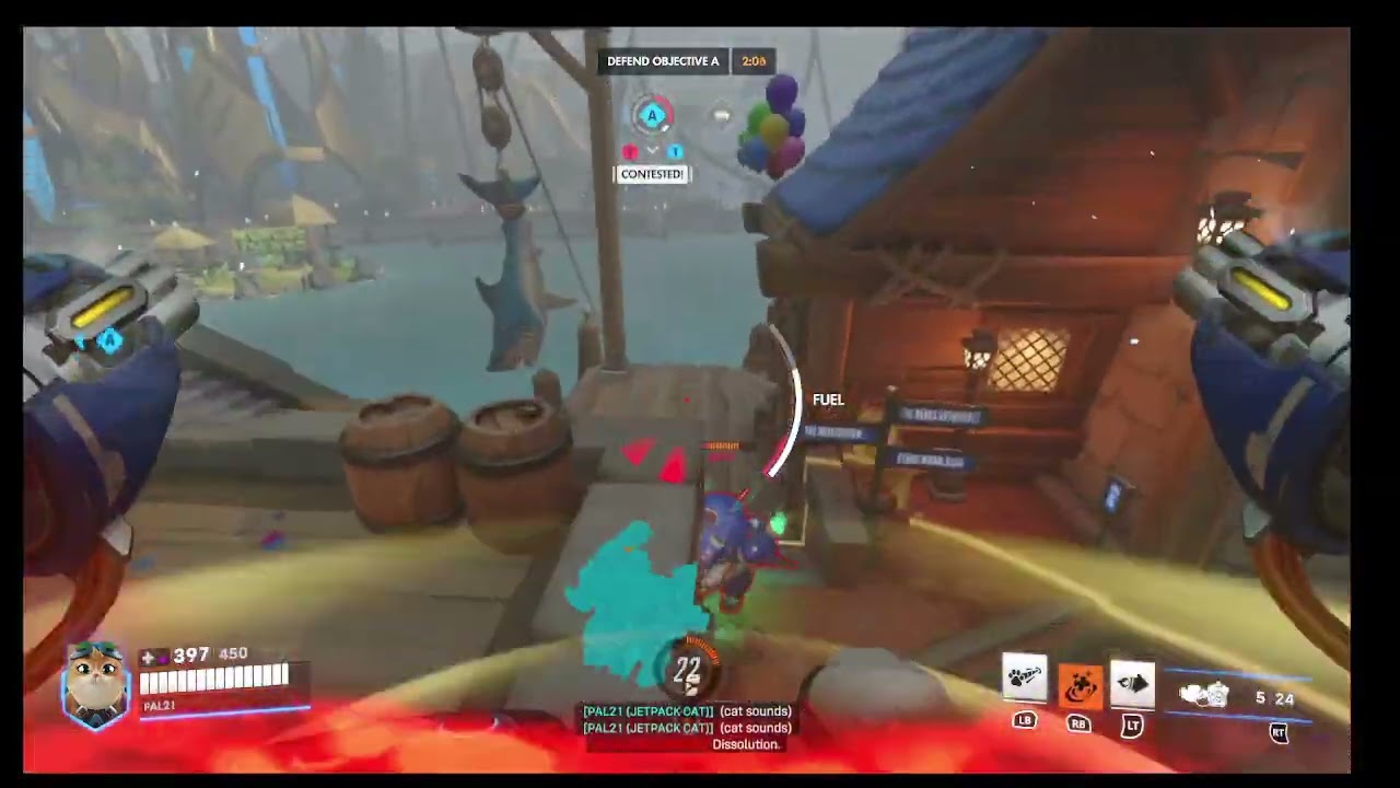 Overwatch 2: Total Mayhem - Jetpack Cat (15k Heals/ No Death)