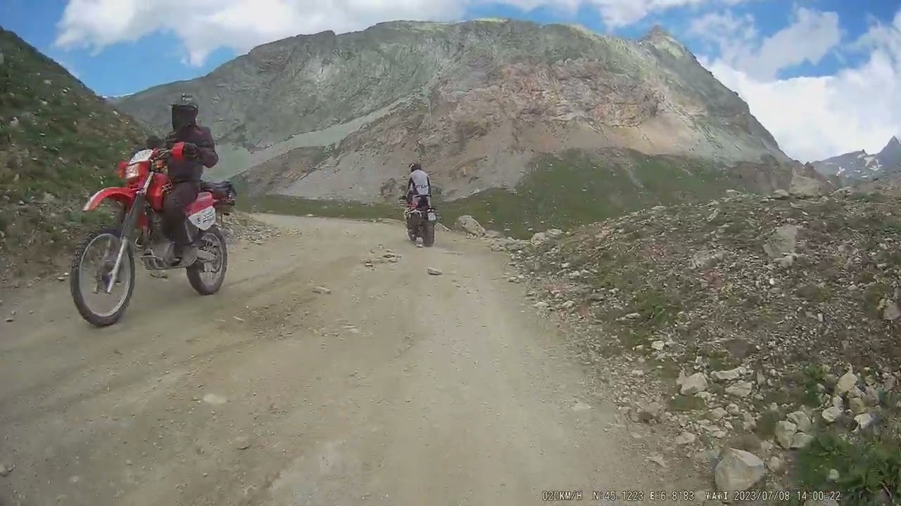 SOMMEILLER in moto - su dashCam - sasso dopo sasso..