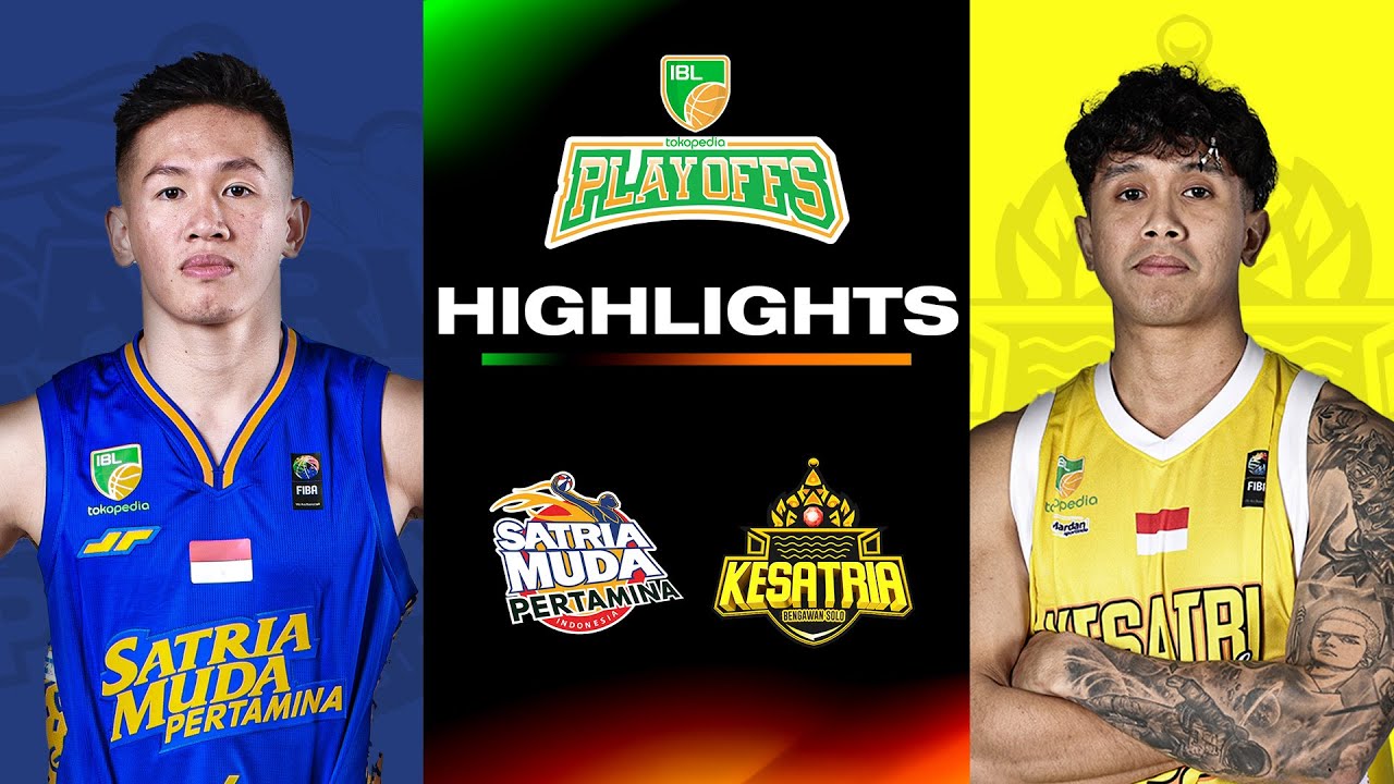 Playoffs Highlight: Satria Muda Pertamina vs Kesatria Bengawan Solo | July 11 | IBL Tokopedia 2024
