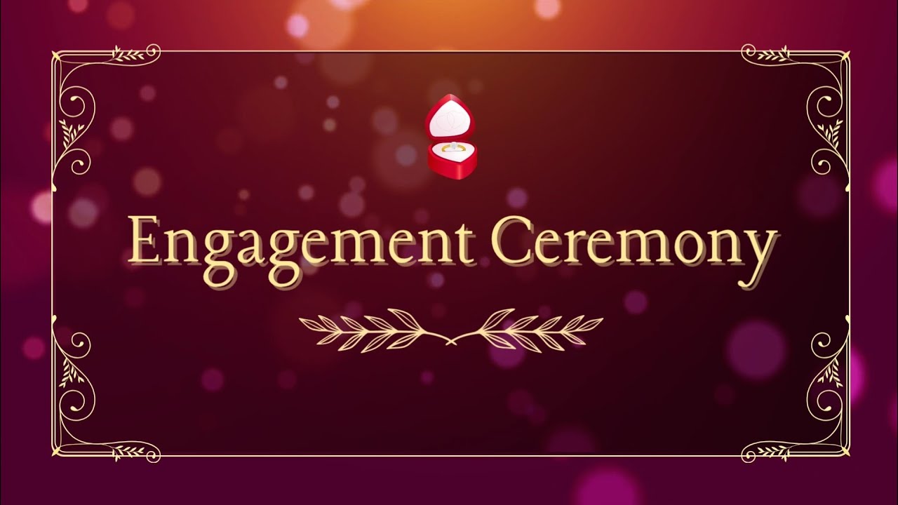 Engagement Invitation video Ring Ceremony Invitation Video Card | Cinematic Ring Ceremony Invitation