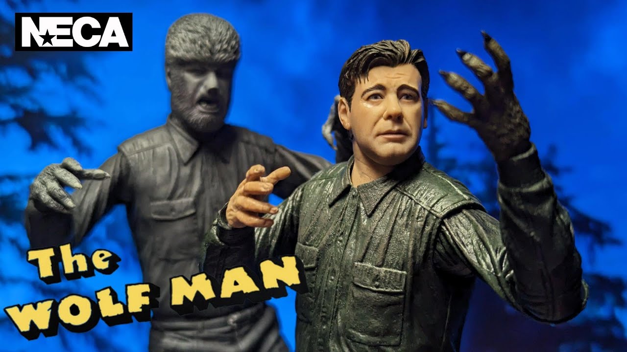 Neca Wolfman Color or Black & White Unboxing, Review & Comparison of both Action Figure Versions
