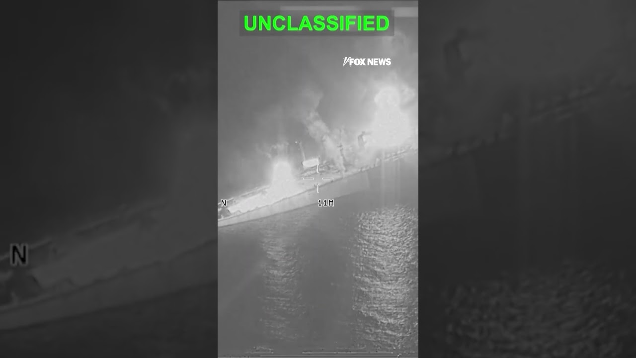 US RELEASES declassified footage of strikes on Iranian tankers #shorts #us #news #foxnews
