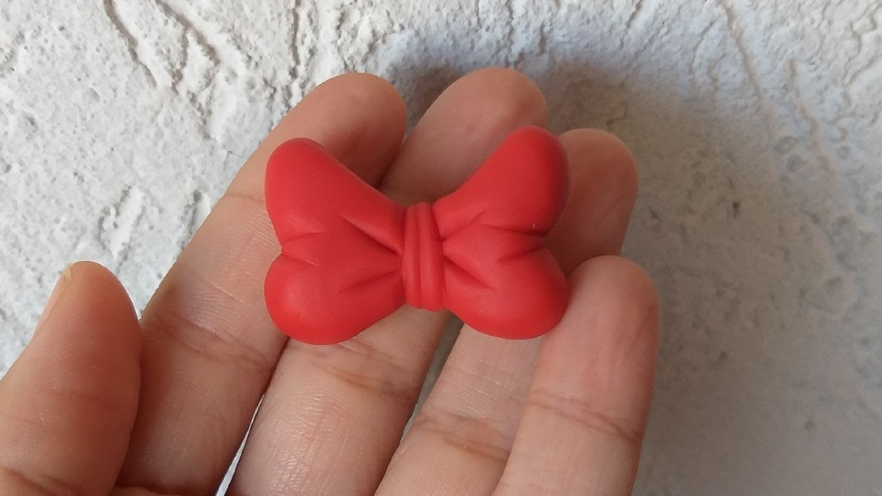 Laço da minnie super facil em biscuit!!