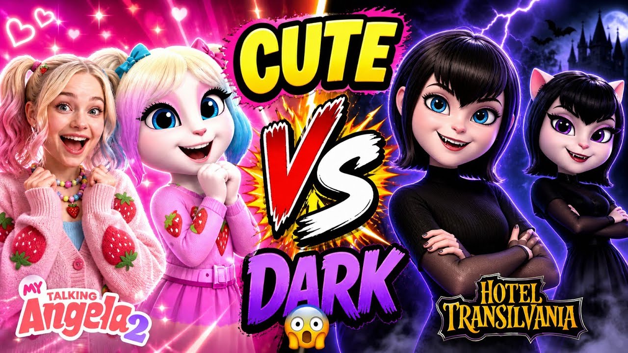 Bright vs Dark: Enid Sinclair & Mavis Dracula DIY Cosplay! 🍓🦇