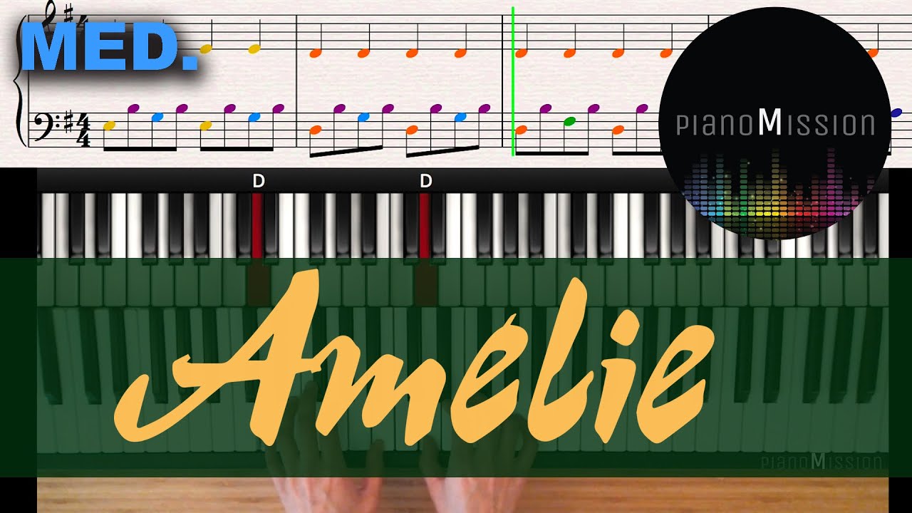 [Real Piano Tutorial] Am&eacute;lie Theme - Comptine d'un autre &eacute;t&eacute; with Follow-Up Tutorial