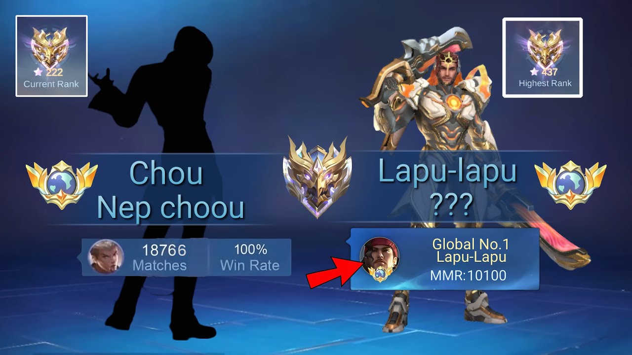 THIS IS HOW TO PLAY CHOU AGAINST NEW CURENT META LAPU-LAPU IN HIGH RANK!?