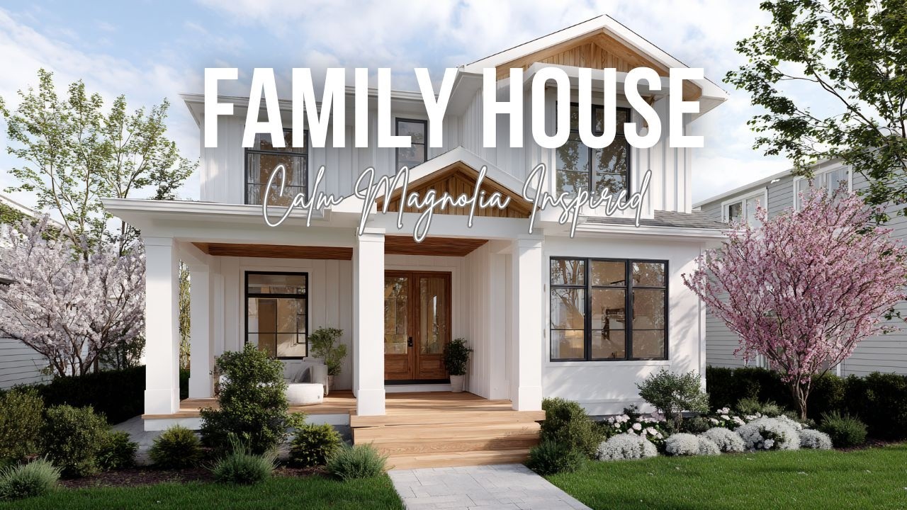 Calm Magnolia Inspired American Family House Designed for Comfort and Everyday Beauty