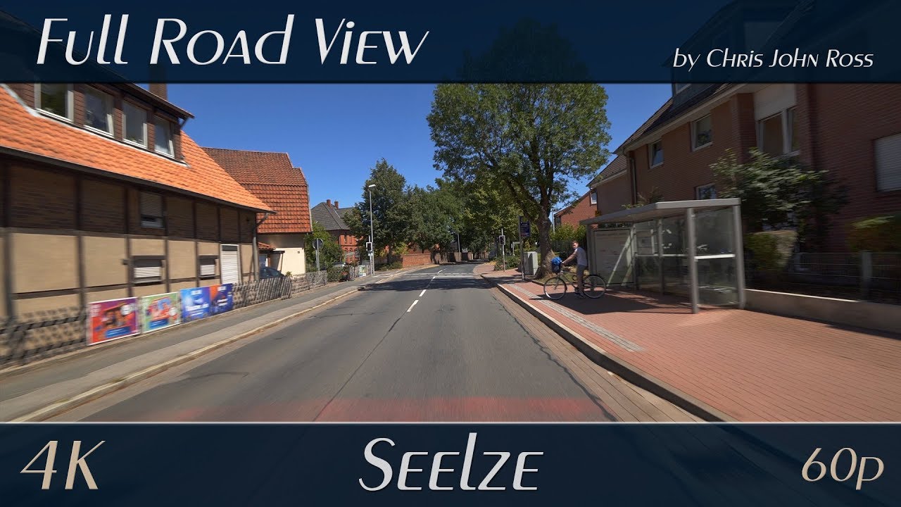 Seelze, Germany: Gümmer, Lohnde - Osnabrücker Landstraße, Calenberger Straße  - 4K (UHD/2160p/60p)