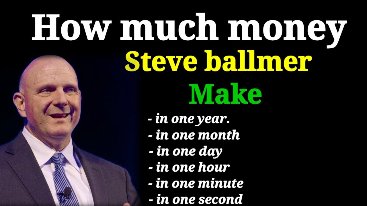 How much money Steve Balmer makes || K Business