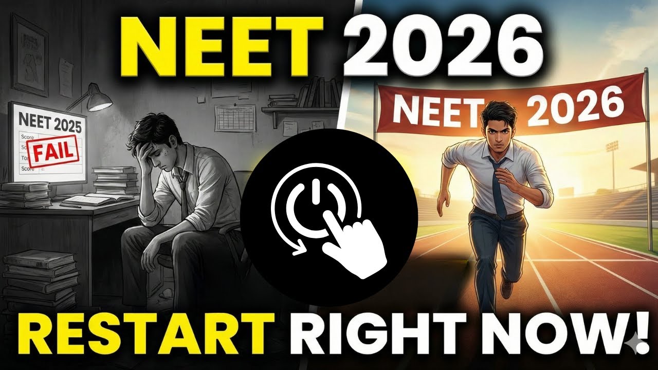 NEET 26 Strategy: Restart कैसे करें ताकि Rank बने | Confusion छोड़ो, Structure पकड़ो Honest Guidance