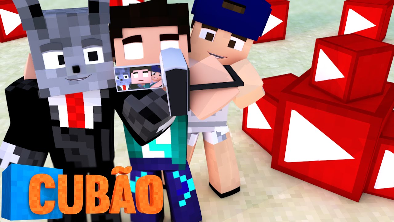 Minecraft: CUBÃO DO YOUTUBE!! - Lucky Block PVP