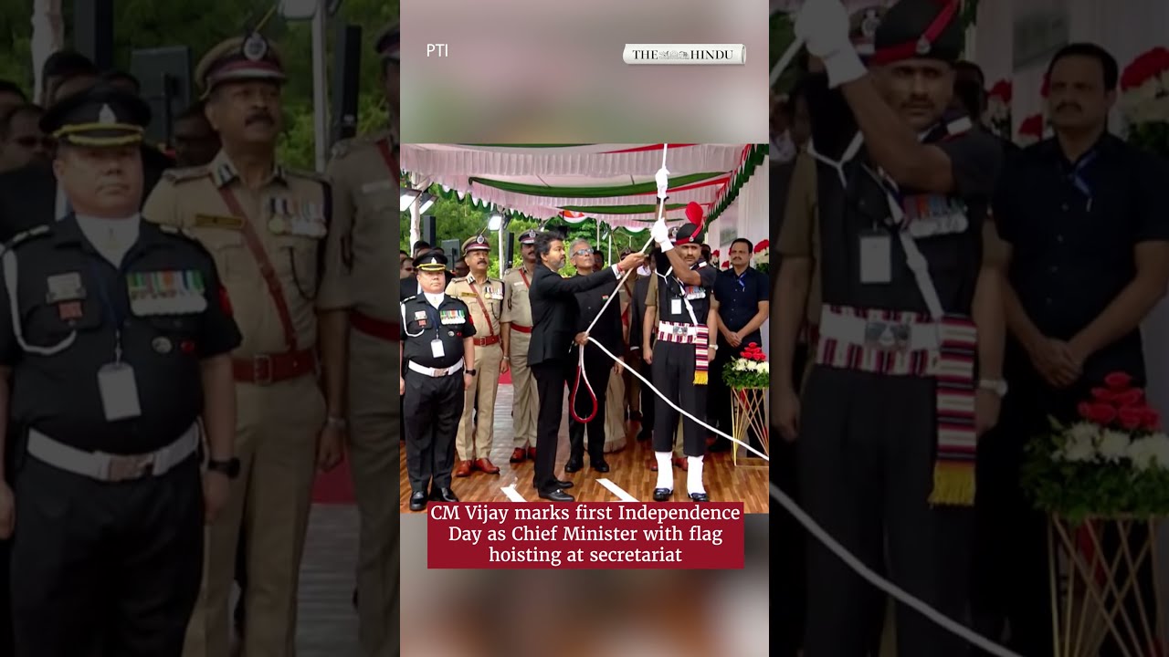 CM Vijay marks first Independence Day as Chief Minister with flag hoisting at secretariat