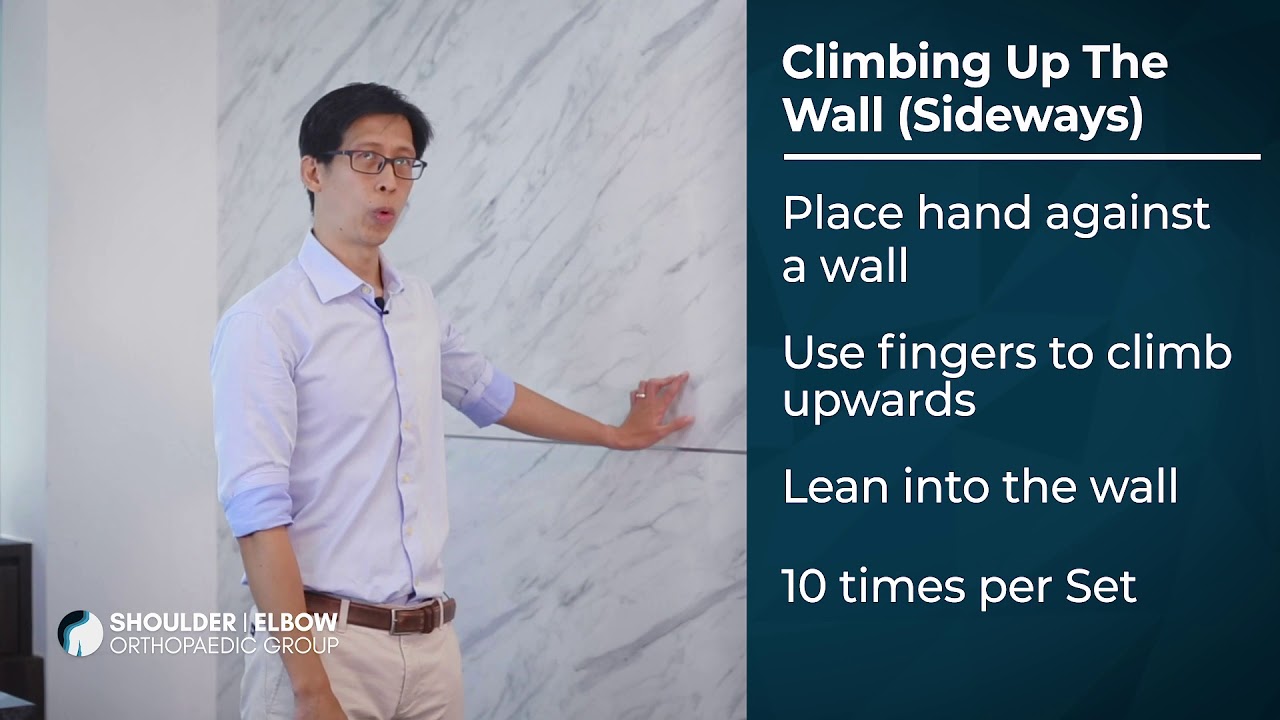 Exercises to Help with Frozen Shoulder - Dr Bernard Lee Specialist Orthopaedic Surgeon
