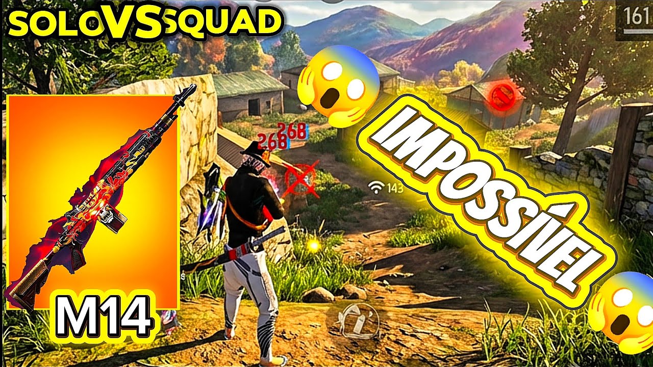 🔥 USEI A M14 E NINGUÉM ESPRAVA ISSO 😱🔥FREE FIRE💙