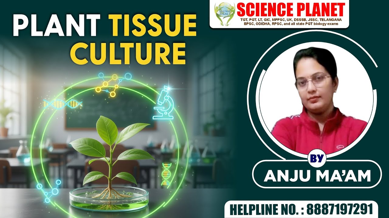 PLANT TISSUE CULTURE: पौधों की नयी दुनिया | विज्ञान के रहस्य ANJU MAM  के साथ 🌱🔬