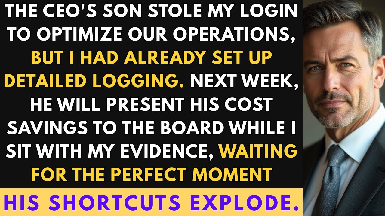 The CEO's Son Stole My Login, So I Let Him Dig His Own Grave.