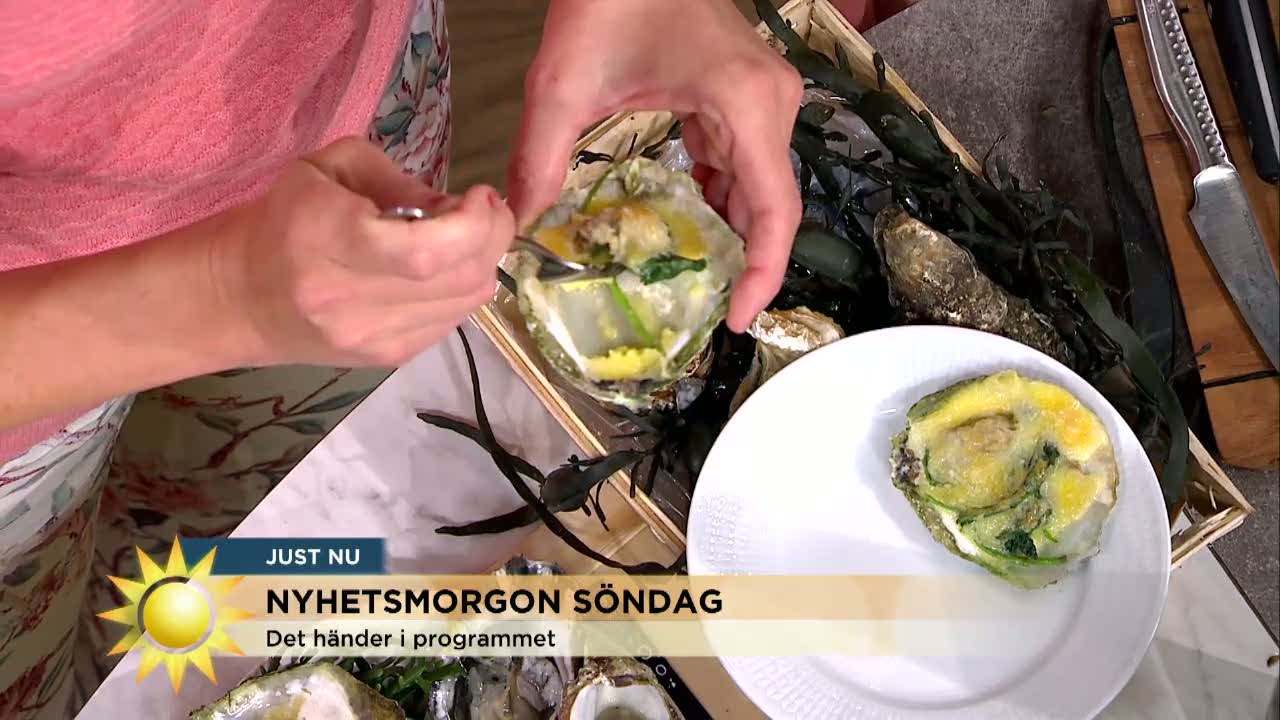 Ostronskola - så öppnar och äter du ostron  - Nyhetsmorgon (TV4)
