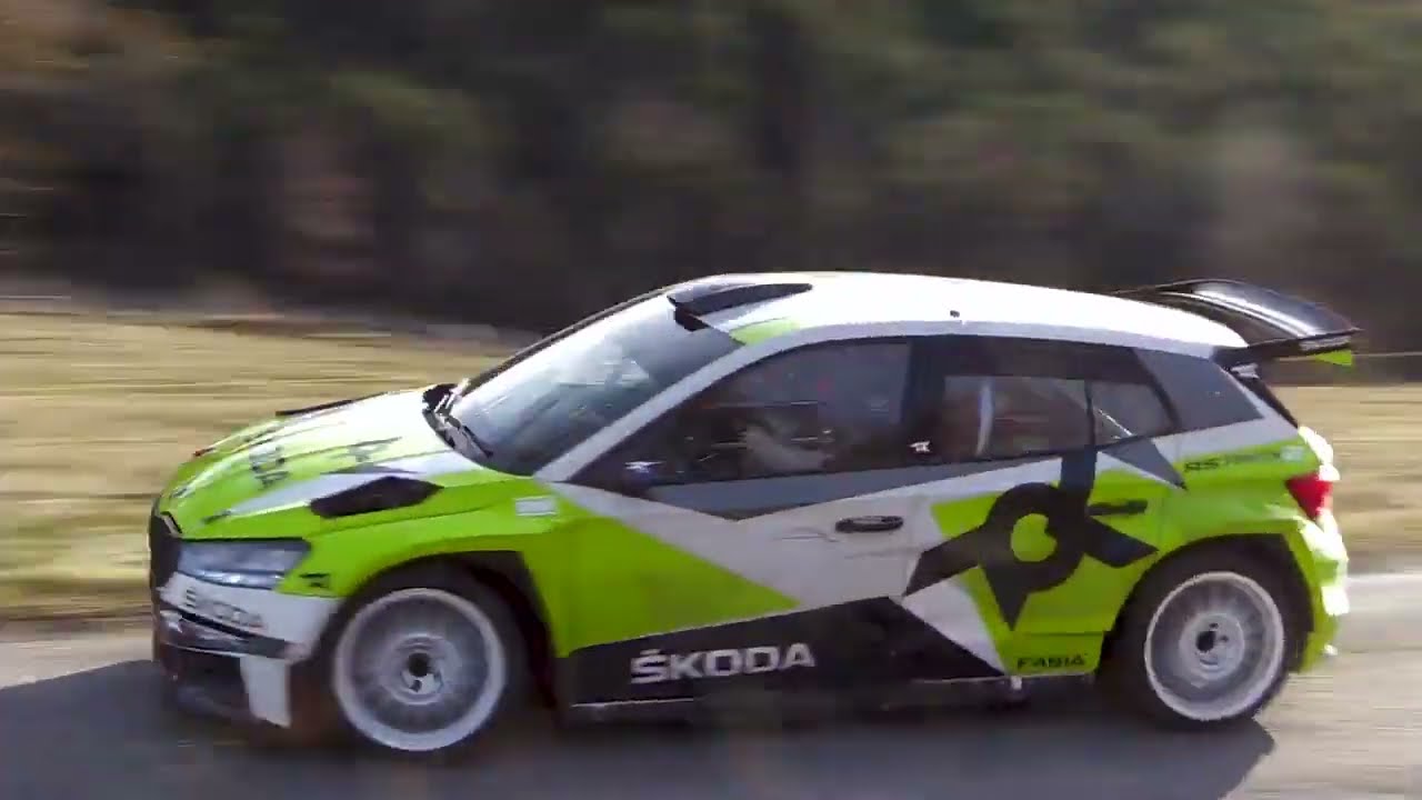 Test Oliver Solberg Skoda Fabia RS Rally2