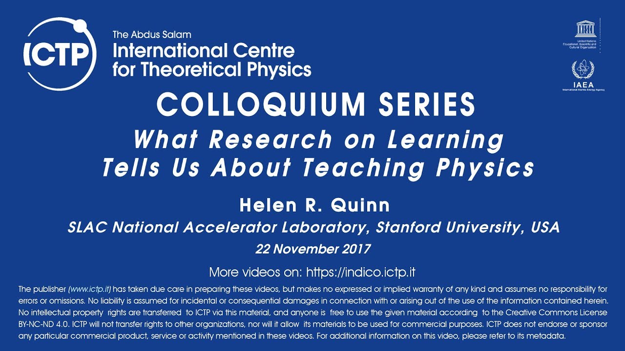 What Research on Learning Tells Us About Teaching Physics