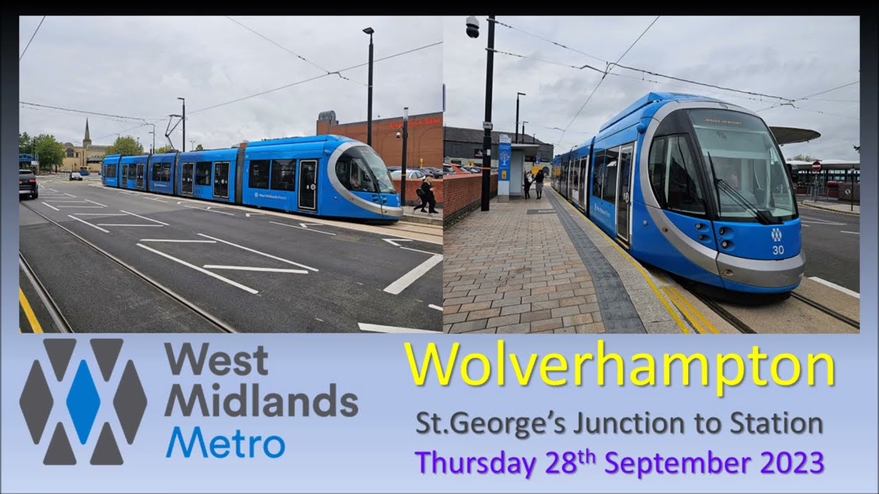 West Midlands Metro: Wolverhampton station extension on Thursday 28th September 2023