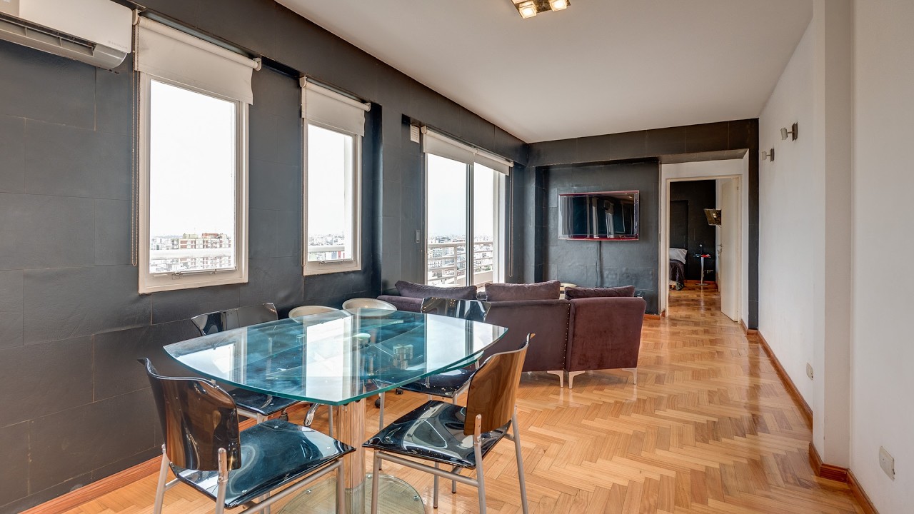 Alquiler Temporario En Almagro - Moderno departamento amoblado en piso 16 con Amenities