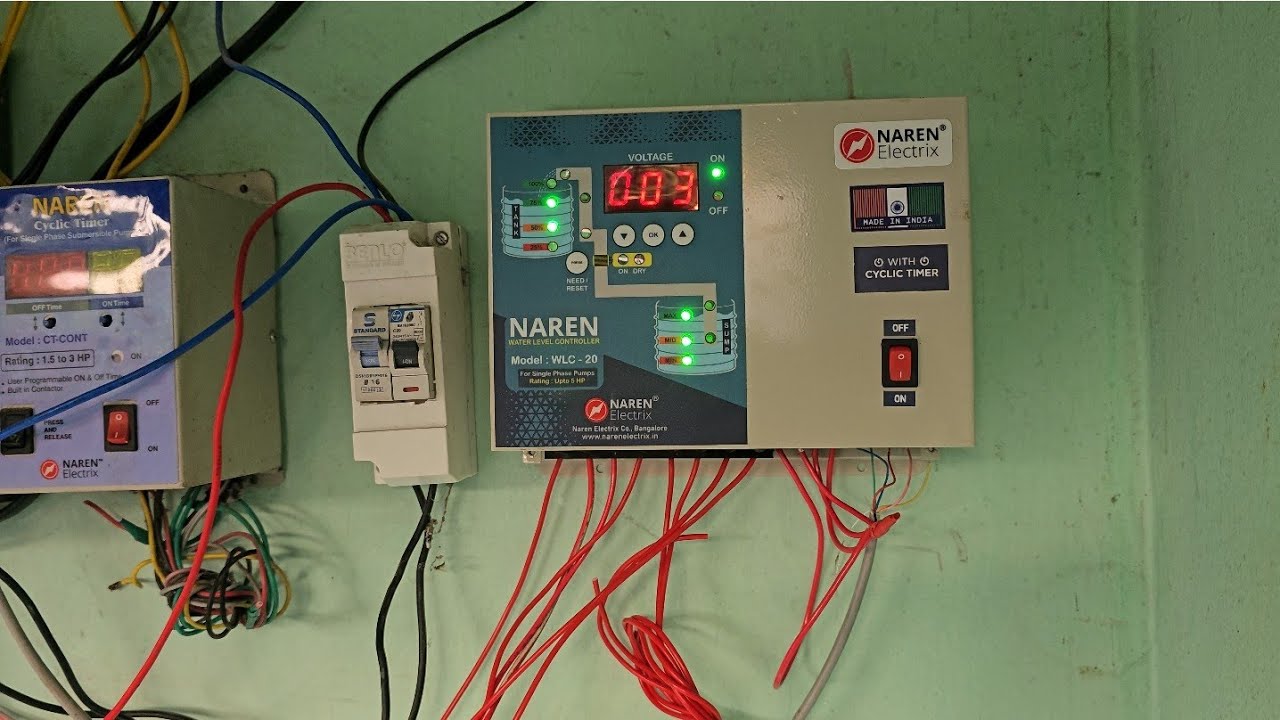Cyclic Timer with Dry Run/Over Flow Protection Installation