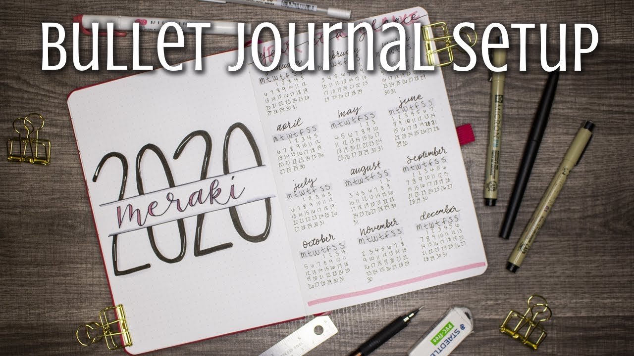 My 2020 Bullet Journal Setup | Minimal w/Practical Trackers