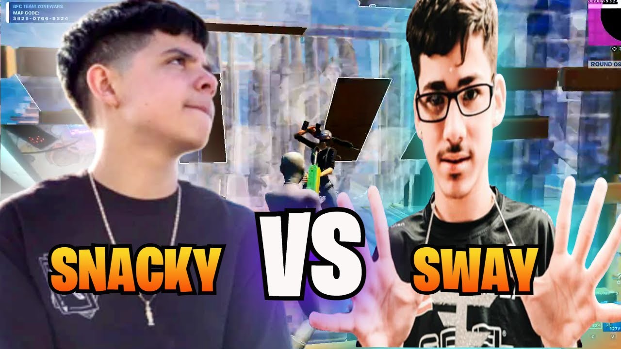 😱SNACKY vs FaZe SWAY Creativo Fortnite🔥😈