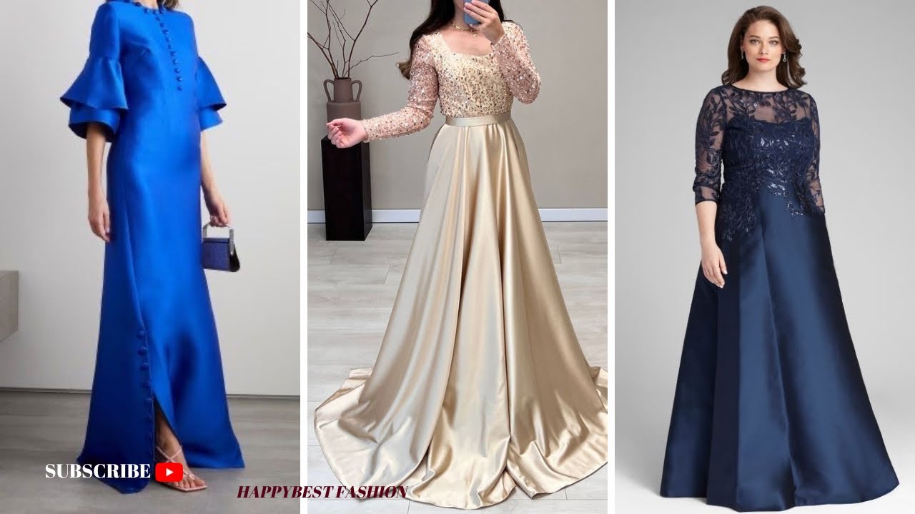 SILK AND SATIN DRESSES IDEAS FOR MOTHER OF THE BRIDE #motherofthebride #satindress #weddingdress